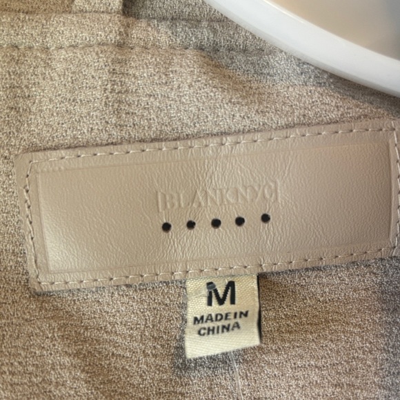 Blank NYC Medium Women's Beige Biker Jacket - Picture 2 of 4